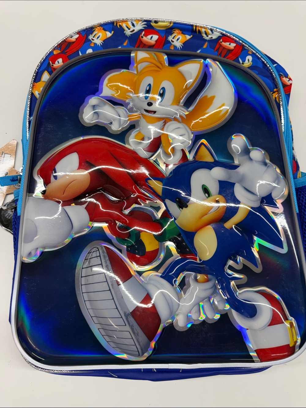 NEW Sonic Themed Blue Kids Backpack - Official Character